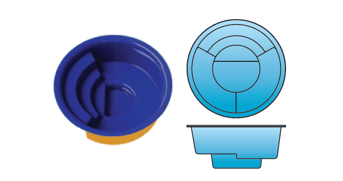 Desirable fiberglass spa from Composite Pools Canada