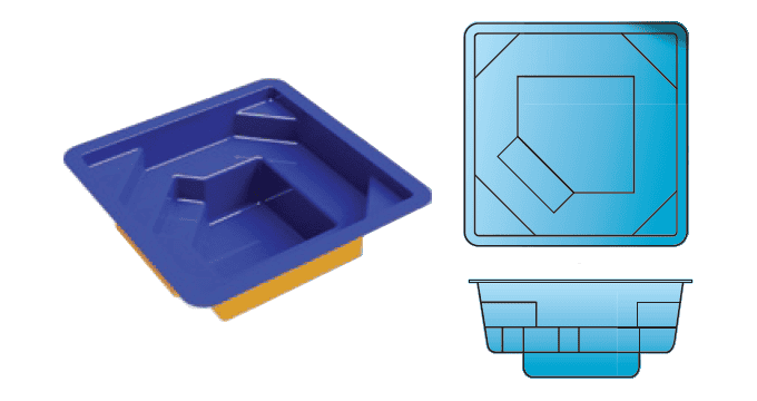 Huron fiberglass spa from Composite Pools Canada