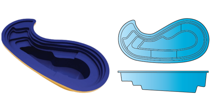 Desirable fiberglass spa from Composite Pools Canada