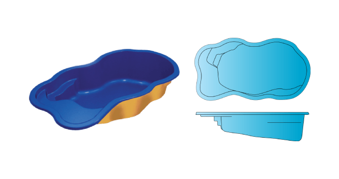 Hawaii freeform fiberglass pool from Composite Pools Canada