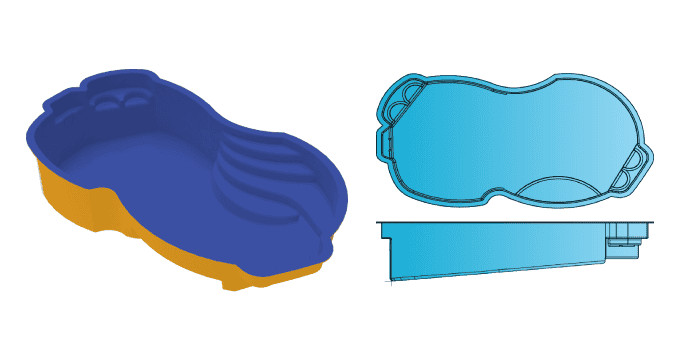 Hawaii freeform fiberglass pool from Composite Pools Canada