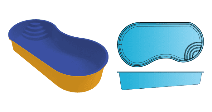 Hawaii freeform fiberglass pool from Composite Pools Canada